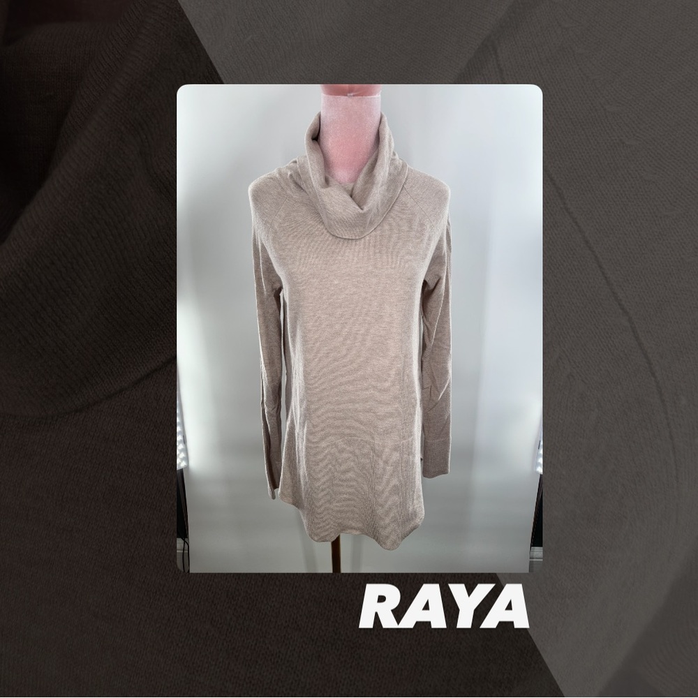 EUC Raya Cream Cowl Neck Sweater